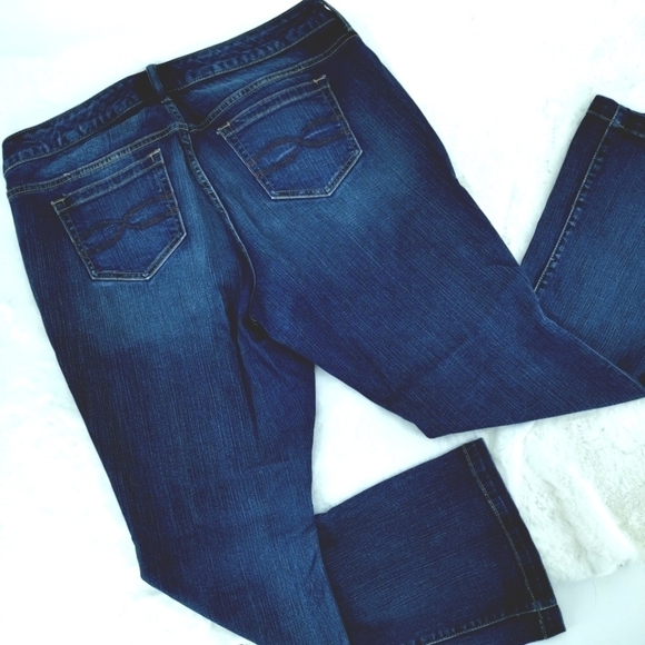 Torrid Women's 16S Mid Slim Boot Cut Blue Heart - Picture 9 of 16